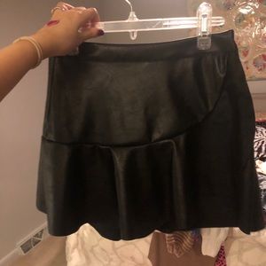Black Leather Skirt